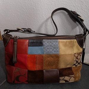 Vintage coach patchwork purse